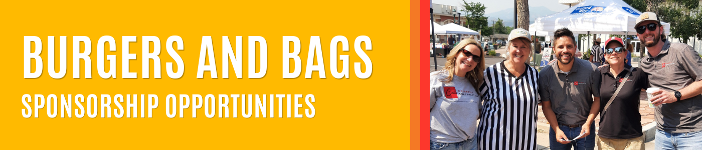 Burgers and Bags Sponsorship Banner